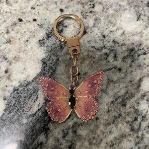 Kate spade butterfly keychain